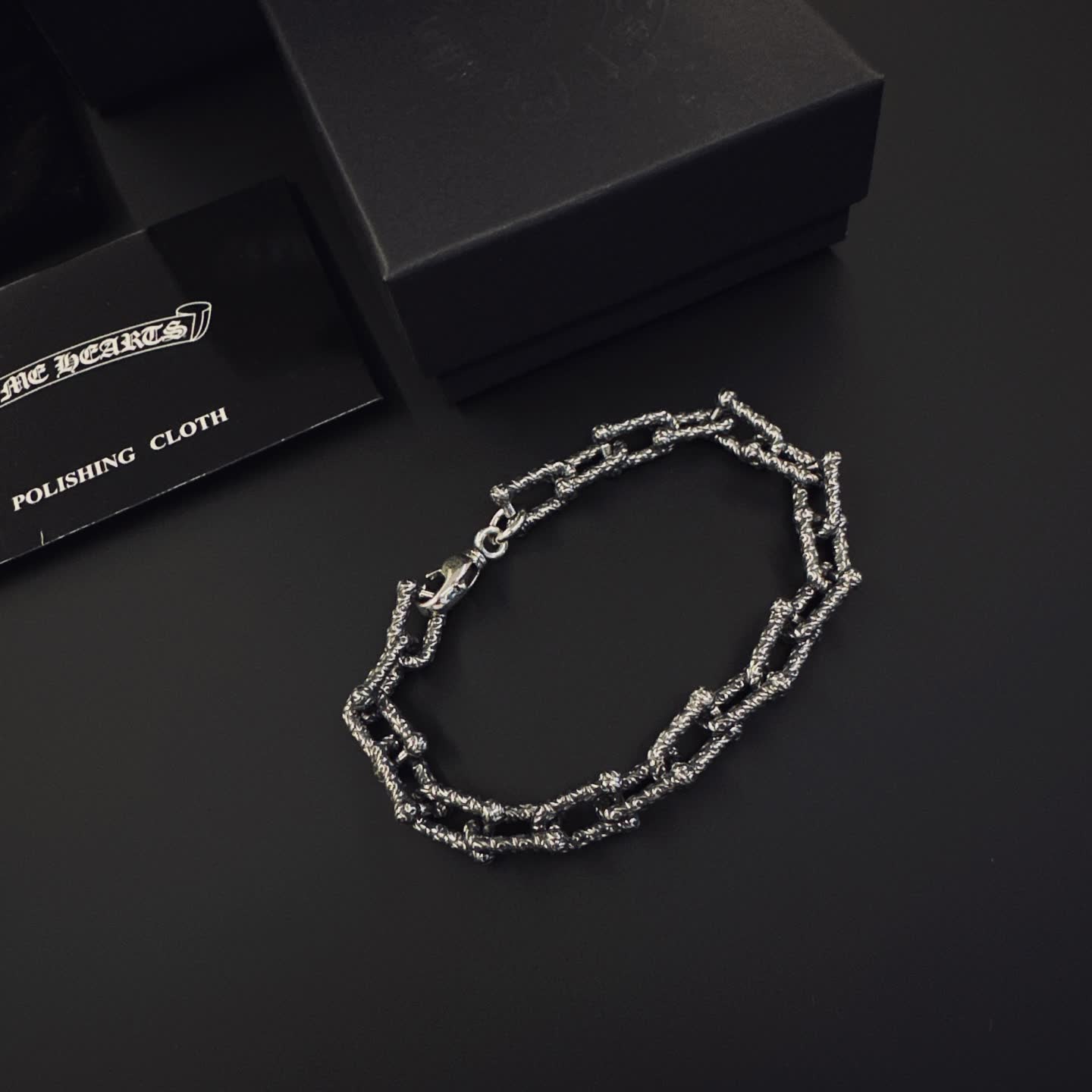 Chrome Hearts Silver Chain Bracelet